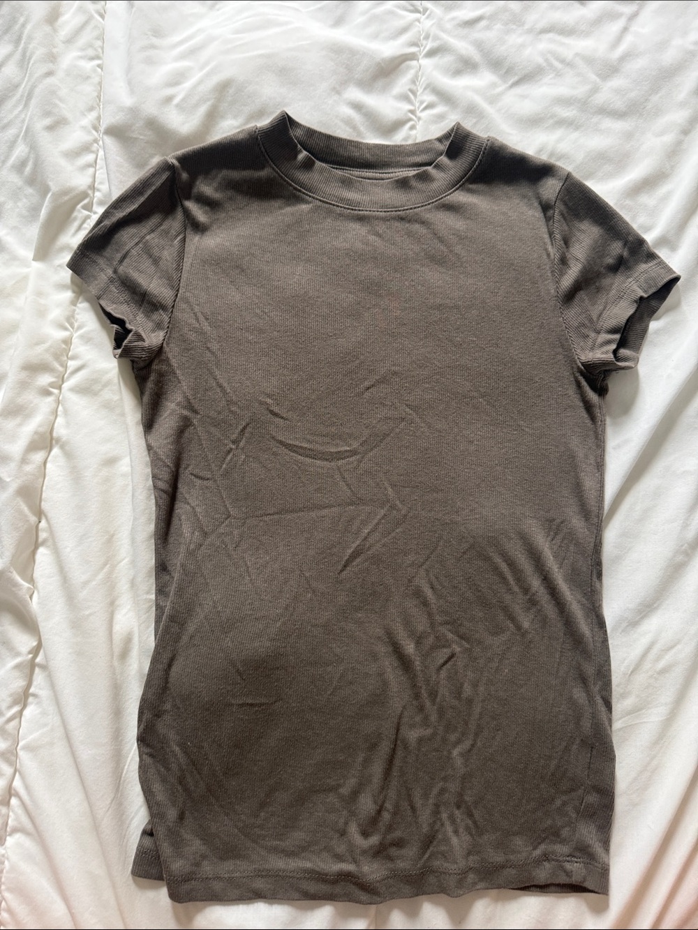 a new day Short Sleeve Crewneck Tee in Olive Green